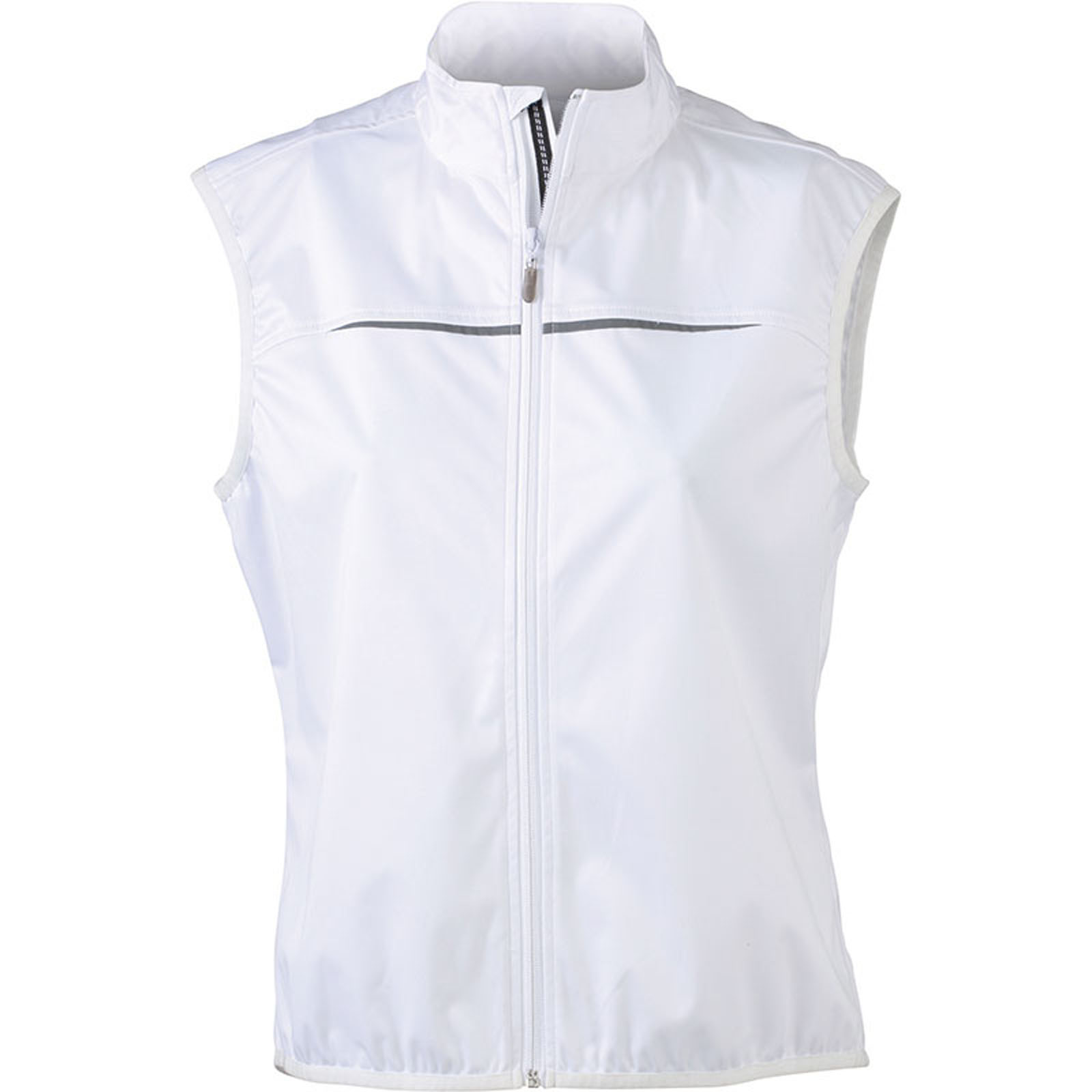 gilet blanc zippé femme