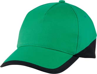 pro casquette sports publicitaire vert  noir