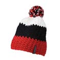 bonnet sport a pompon pub rouge  noir