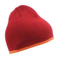 bonnet sport confortable bordeaux  orange