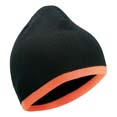 bonnet sport confortable noir  orange