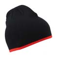 bonnet sport confortable noir  rouge