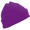 bonnet sport polaire impression violet  bordeaux