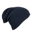 bonnet sport publicitaire long tricote marine 