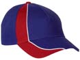 casquette curling personnalisable sport bleu  rouge