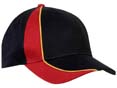 casquette curling personnalisable sport noir  rouge