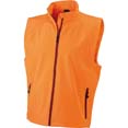 gilet sport personnalise softshell homme sans manches orange 