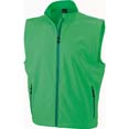 gilet sport personnalise softshell homme sans manches vert 