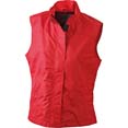 gilet sport personnalise technique femme sans manches rouge 