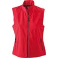 gilet sport promotionnel softshell femme sans manches rouge 