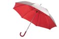 parapluie golf personnalise solar argente  rouge