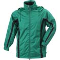 parka sport personnalise sport a capuche homme vert  noir