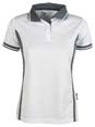 polo sport de sport pour les femmes blanc 