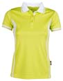 polo sport de sport pour les femmes jaune 