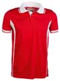 polo sport de sport rouge 