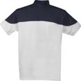 polo sport deux couleurs blanc 