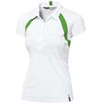 polo sport haute technologie homme blanc  vert_clair