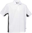 polo sport matiere polyester blanc 