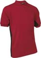 polo sport matiere polyester rouge 