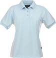 polo sport pique femme polyestere bleu_clair 