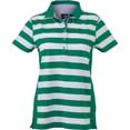 polo sport publicitaire femme cybjn983 blanc  vert