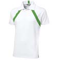 polo sport technologie blanc  vert_clair