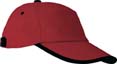 pro casquette sports personnalisee rouge  noir