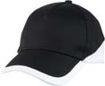 pro casquette sports publicitaire noir  blanc