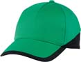 pro casquette sports publicitaire vert  noir