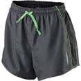 short femme pour sport noir  vert