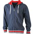 sweat shirt sport personnalisable uni a capuche femme marine  rouge