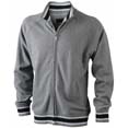 sweat shirt sport personnalise uni homme gris  noir