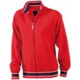 sweat shirt sport publicitaire uni femme rouge  marine