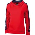 sweat shirt sports promotionnels unis a capuches femmes rouge  marine