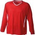 t shirt enfant sport publicitaire rouge  blanc