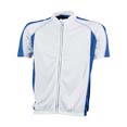 t shirt sport cyclistes publicitaires blanc  royal