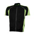 t shirt sport cyclistes publicitaires noir  lime