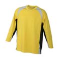 t shirt sport goal publicitaire noir  jaune