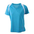 t shirt sport logo entreprise turquoise  blanc