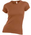 t shirt sport pub femme marron 