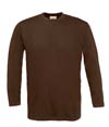 t shirt sport publicitaire manches longues marron 