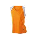 t shirt sports logo entreprise orange  blanc