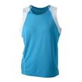 t shirt sports logo entreprise turquoise  blanc