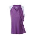 t shirt sports logo entreprise violet  blanc