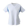 t shirt sports marquage entreprises blanc  royal