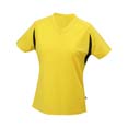 t shirt sports marquage entreprises jaune  noir