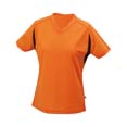 t shirt sports marquage entreprises orange  noir