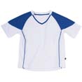 t shirts publicitaires sports cybjn338k blanc  royal