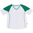 t shirts publicitaires sports cybjn338k blanc  vert