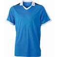 tee shirt sport impression logos bleu_cobalt  blanc